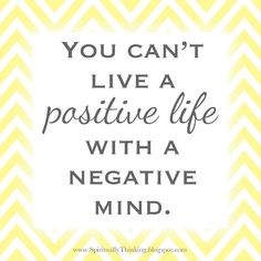 negative mind negative life